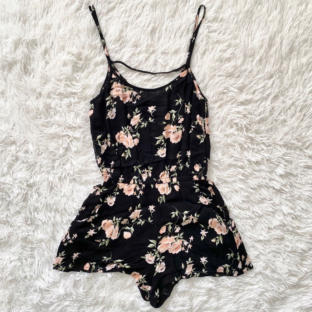 Tilly’s Black Floral Romper